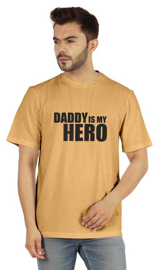 Inkmeso Футболка с графическим принтом для мужчин Футболка Daddy Is My Hero Футболка из джерси Футболка ко Дню отца