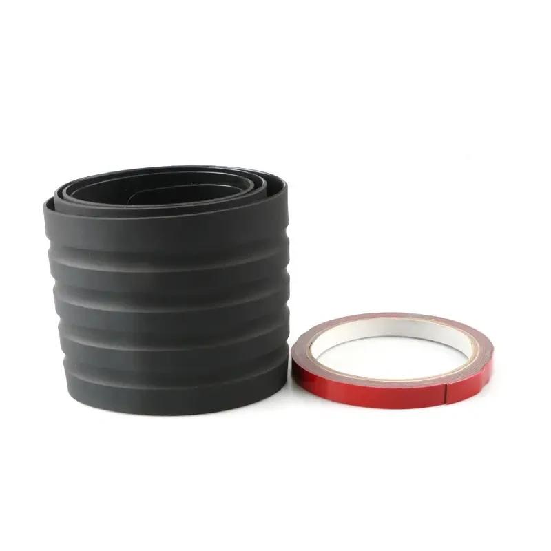 Защитная пластина для багажника автомобиля, резиновая накладка на задний бампер автомобиля, защитная наклейка от царапин, черная, аксессуары