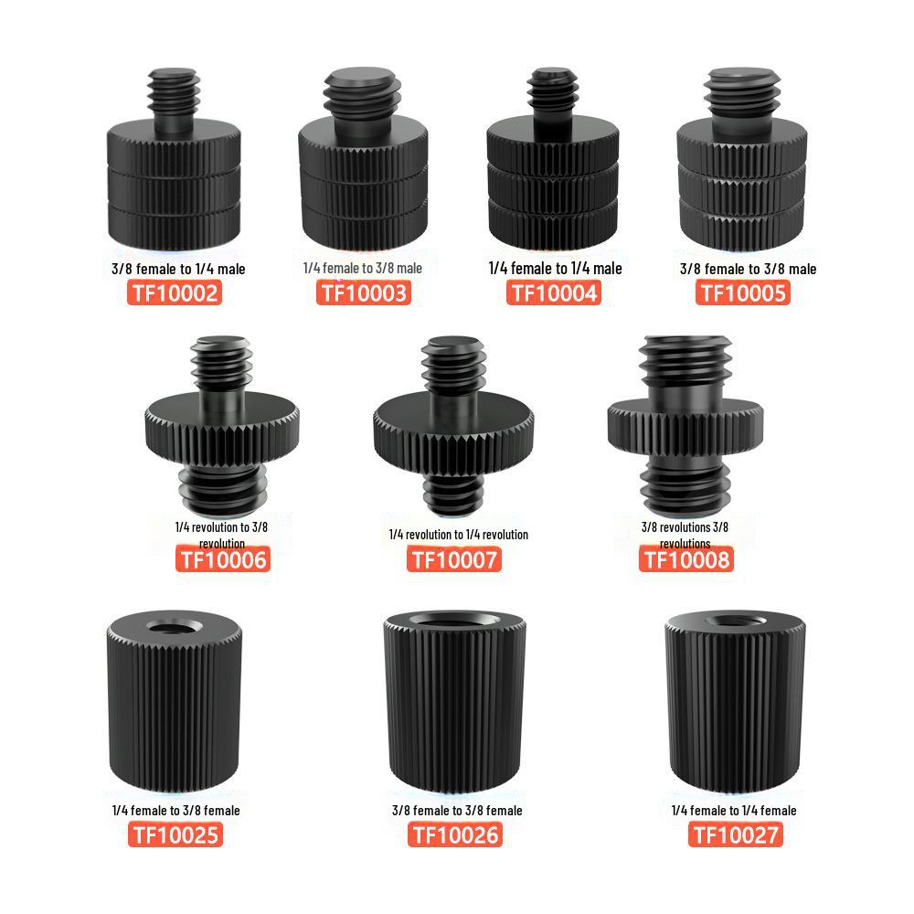 Адаптер для штатива с креплением на стойку для освещения и поворота камеры с резьбой 1/4" на 3/8" на M4/M5/M6/M8