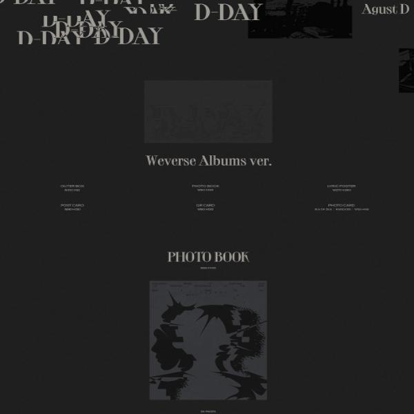 АВГУСТ Д (БТС Шуга) - 1-й сольный альбом [D-DAY] (ВЕРСИЯ АЛЬБОМОВ WEVERSE)