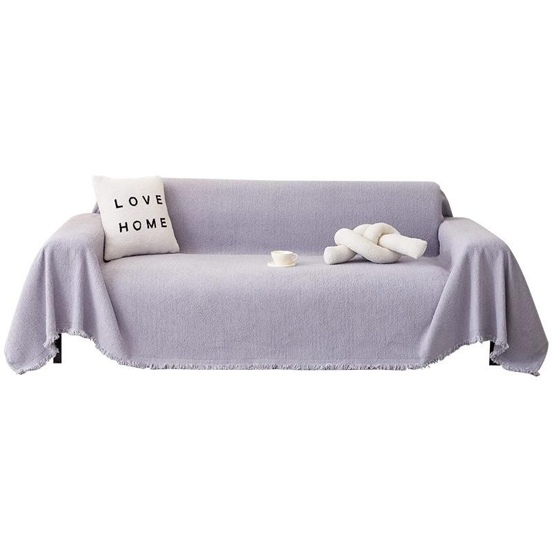 Полотенце для дивана из синели, полный тканевый чехол, универсальный плюшевый ковер на четыре сезона, нескользящий чехол, одеяло, устойчивое к царапинам кошки