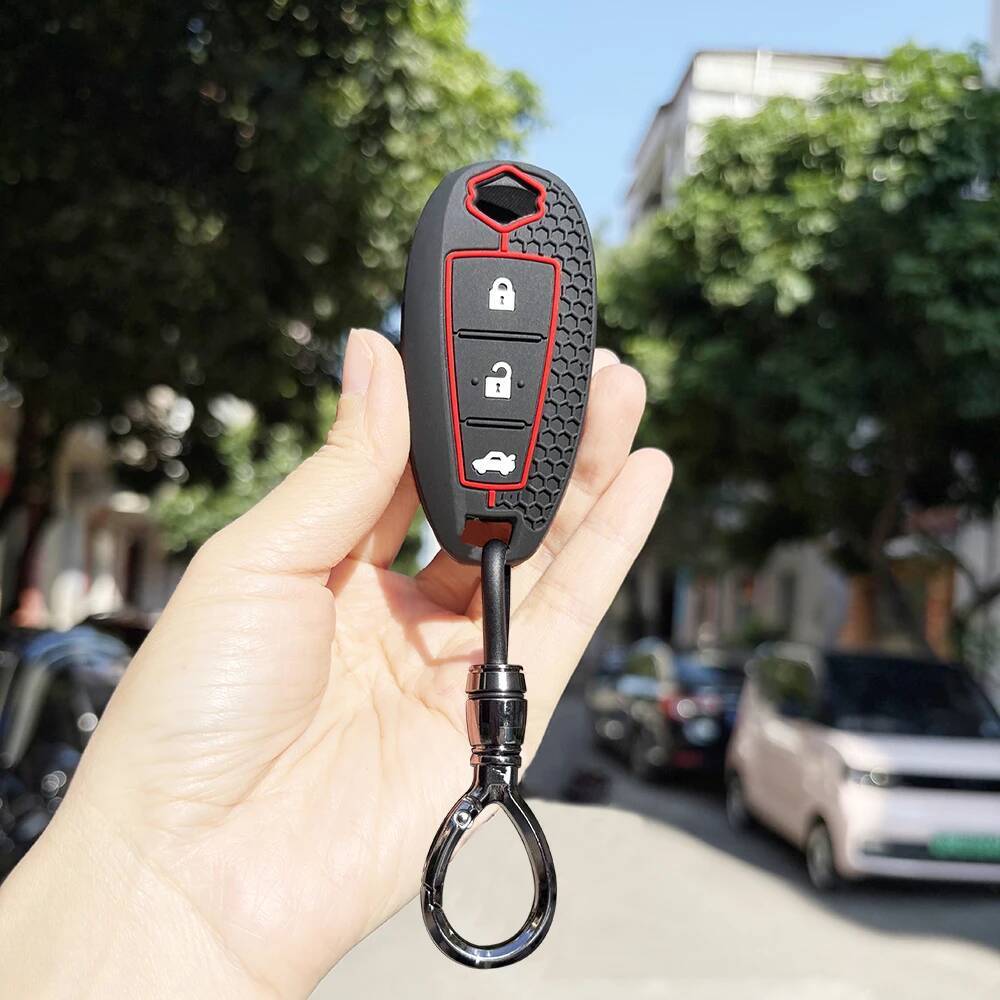 Soft Key Case Shell Fob For Suzuki Vitara Swift Ignis Kizashi Sx4 Baleno Ertiga Samurai S-Cross Accessories Key Holder Key Caps
