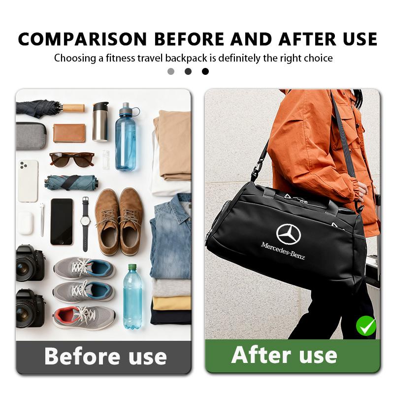 FFYE5 Travel Waterproof Sports Backpack Outdoor Gym Shoulder Handbag For Mercedes Benz W202 W212 W126 W140 W168 W177 CLS GLE GLC GLS