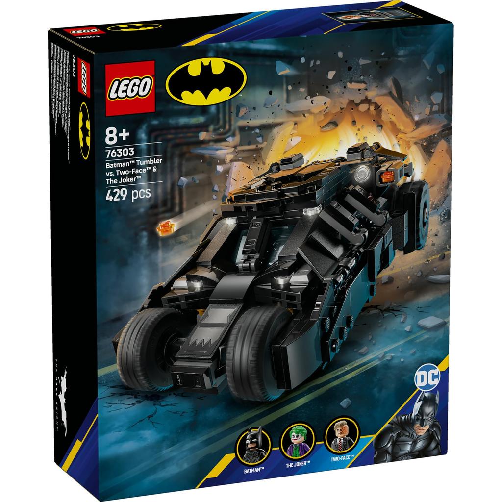 LEGO Super Heroes Бэтмен Тумблер против. Игрушечный блок «Двуликий и Джокер»8910Товары для начальной школы 76303
