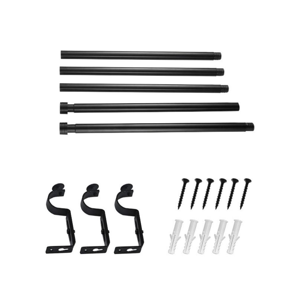 Утолщенный комплект карнизов для штор Регулируемая шторная штанга Телескопическая штанга Минималистский карниз для штор Ванная комната