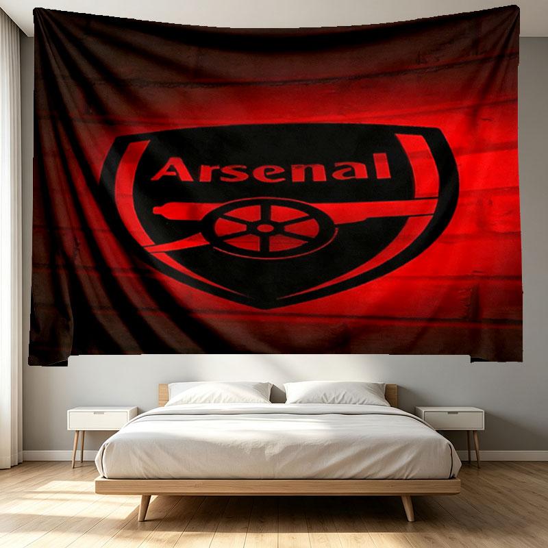 Arsenal F.C Print Tapestry - Portable Wall Decor Cloth, for Home, Dorm, Travel, Bedroom, Living Room - Ideal Birthday Housewarming Gift