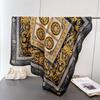 Light Luxury Imitation Silk High-End Printing Large Square Scarf Silk Scarf Shawl Headscarf Neck Protection Scarf Decorative Women'S Scarf