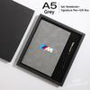 QXFA9 Business Notebook With Signature Pen Set Gift Box Luxury Hardcover Journal For BMW M M3 G20 E36 E34 X6 G20 G30 X3 M5 M6 Sticker