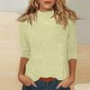 Women's Daily Casual 3/4 Sleeve Mid Solid Color Top