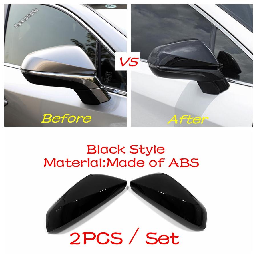 Rearview Mirror Cap Shell Protection Cover Trim For Lexus RX 450 / NX 300 2016 - ABS Chrome / Black Accessories Exterior