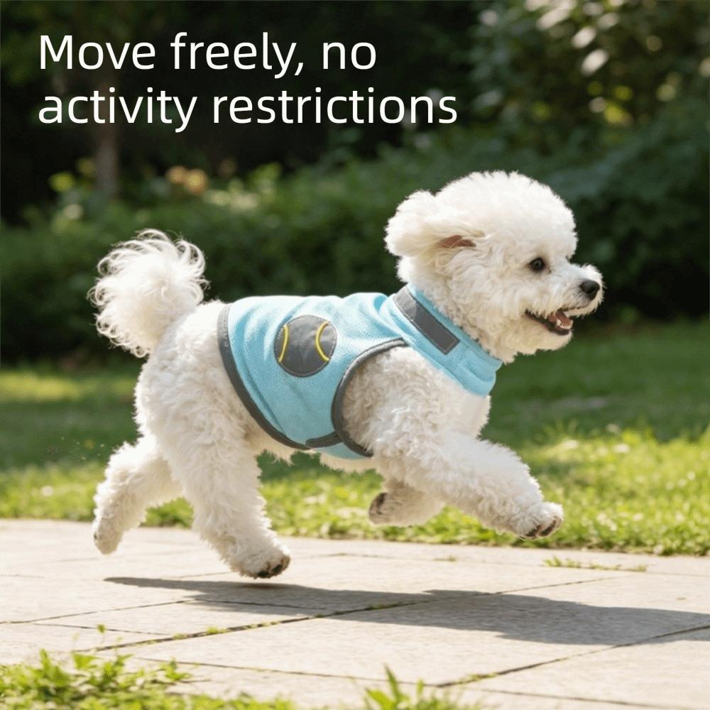 Breathable Mesh Dog Cooling Vest Reflective Summer Dog T-shirt Heatstroke Prevention