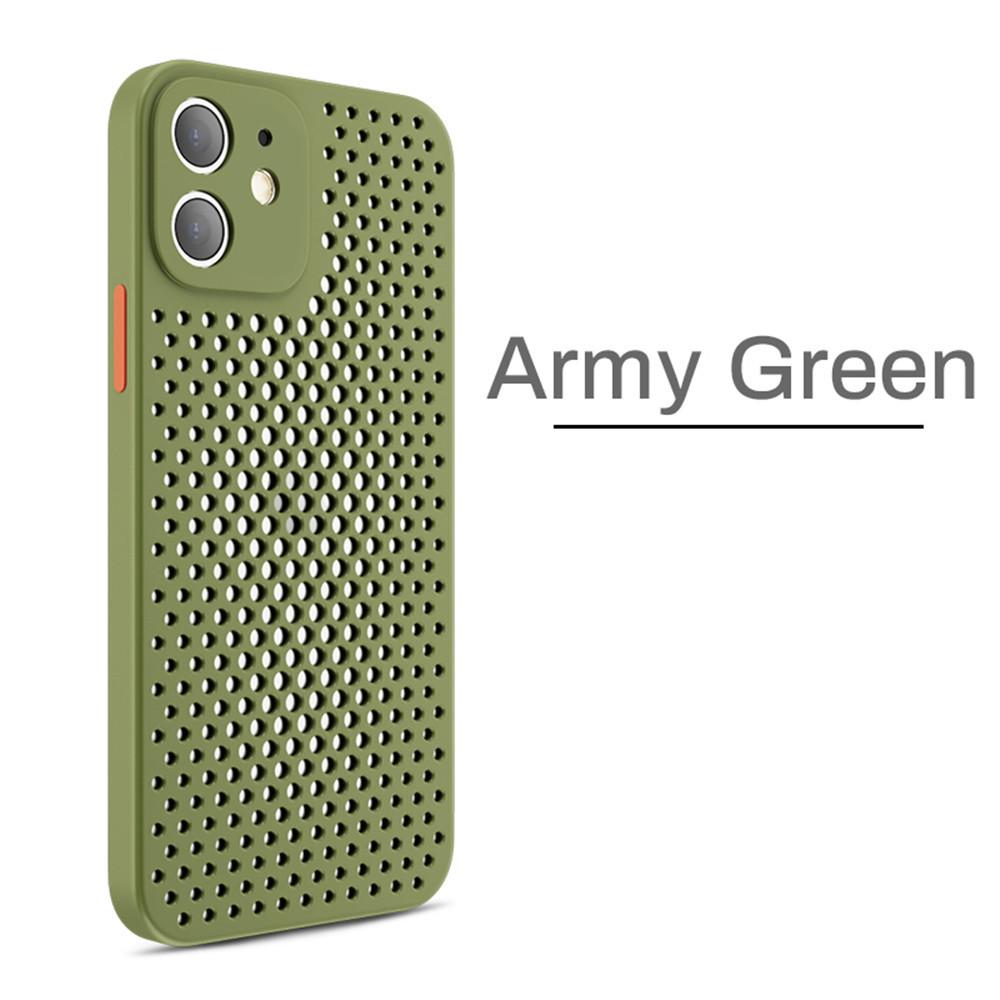 IPhone 16 15 14 13 12 11 Pro Max XS X XR 8 7 Plus Бампер Задняя Крышка Дышащая Охлаждающая Ударопрочный Мягкий Силиконовый Чехол