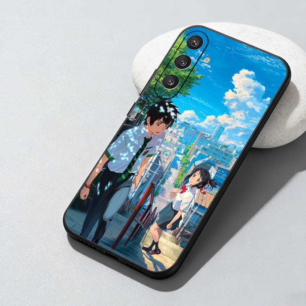 Anima Film Y-Your Name Couple Phone Case For Samsung Galaxy A73,A72,A71,A70,A52,A51 Others Soft Black Cover