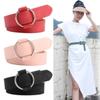 Women's belt alloy inlaid rhinestone pin buckle with dress decorative belt elegant versatile niche pu belt