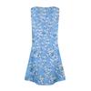 Women's Summer Casual U-shaped Tie Pocket Popular Floral Print Dress