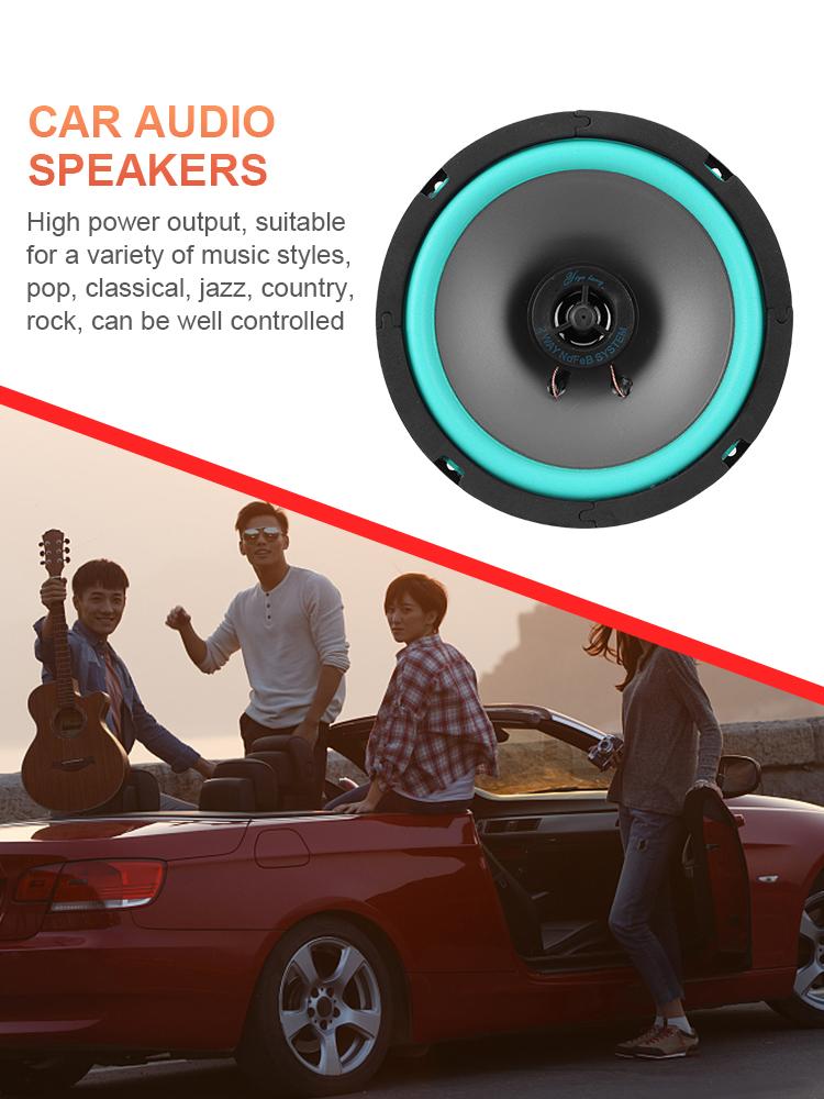 4/5/6-дюймовый Hi-Fi коаксиальный автомобильный динамик 100 Вт/160 Вт Автомобильная аудиосистема Музыка Стерео 12 В Полнодиапазонный динамик Чувствительность 92 дБ Автомобильный сабвуфер Стерео