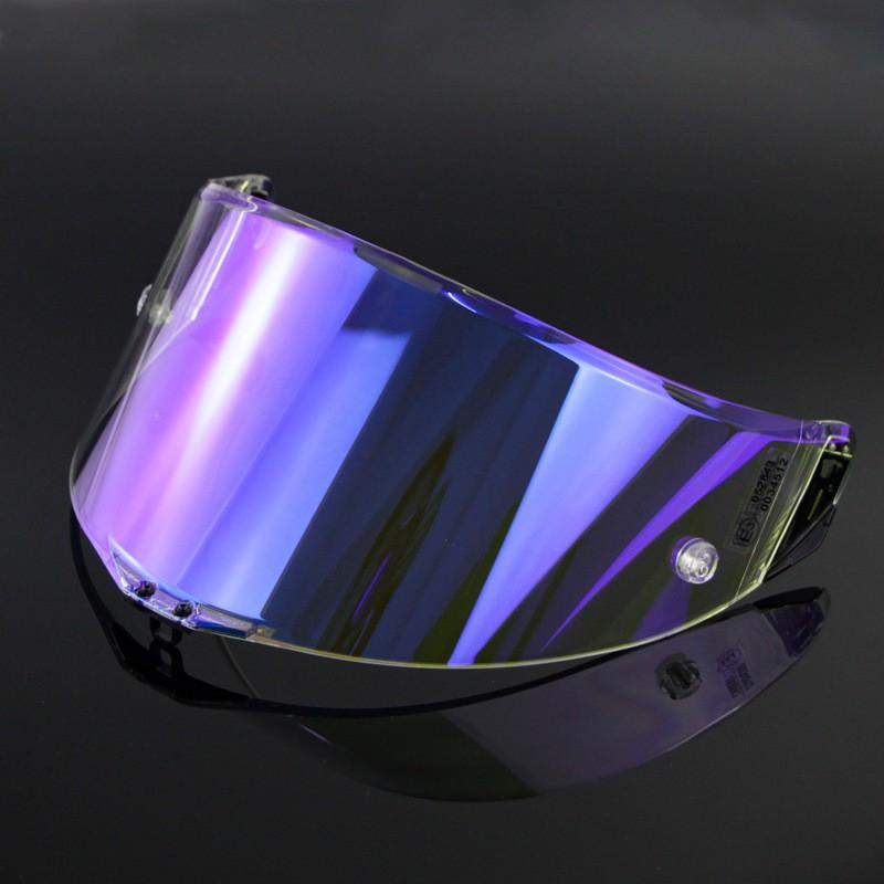 Motorcycle Helmet Visor Lens PISTA GPRR CORSA Tinted Smoke Blue Electroplated Windshield With Winglet Accessories