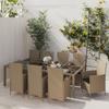 Day and Night - Day and Night Garden Dining Set 11 Pieces and Beige Synthetic Rattan Cushions
