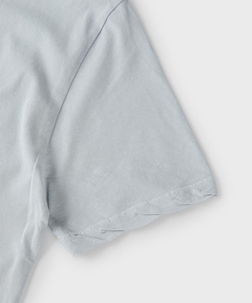 PANICALE Sky Blue Vintage Washed Logo T-Shirt (Type B)