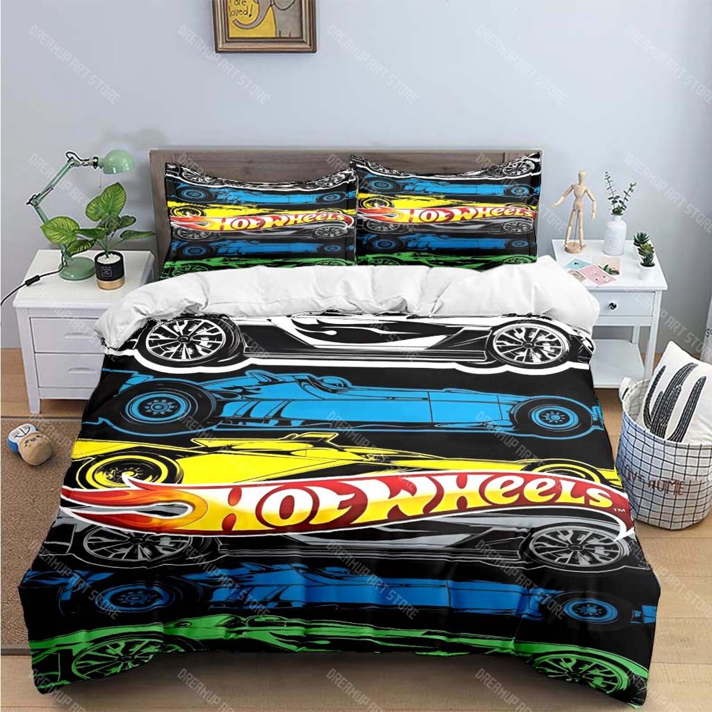 3D Мода Мультяшный Горячий Принт W-Колеса Комплекты Постельного Белья Постельные Принадлежности Комплект Пододеяльник Комплект Одеяла Комплект Постельного Белья Роскошный Подарок