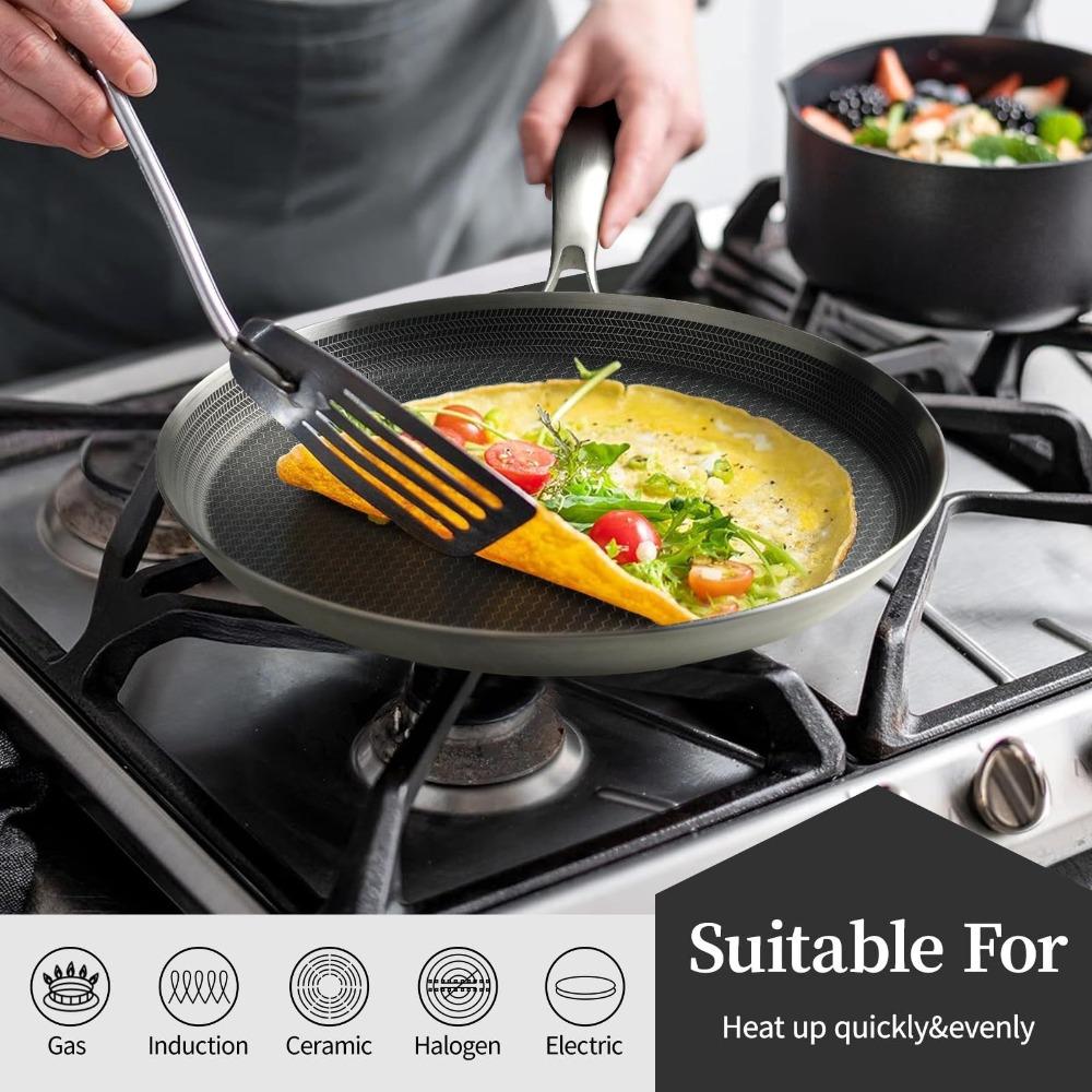 26/28cm Crepe Pan Non-Stick Pancake Egg Pan Thickened Frying Pan Pizza Tray  All Stoves