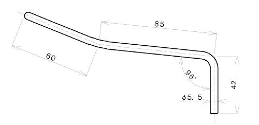GOTOH Тремоло Хромированный рычаг A7C, 5.5, (ПА-7С)