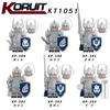 Kt1051 Средневековый Магический Кольцо Охранник Рыцарь Собранная Фигурка из Строительных Блоков Военная Игрушка