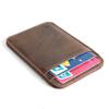 Double Sided Leather Card Holder Bank Credit ID Cards Pouch Case Organizer Thin Business Bank Card Package