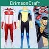Invincible Man Omni Atom Eve Cosplay Costume Jumpsuit Halloween Gifts Party