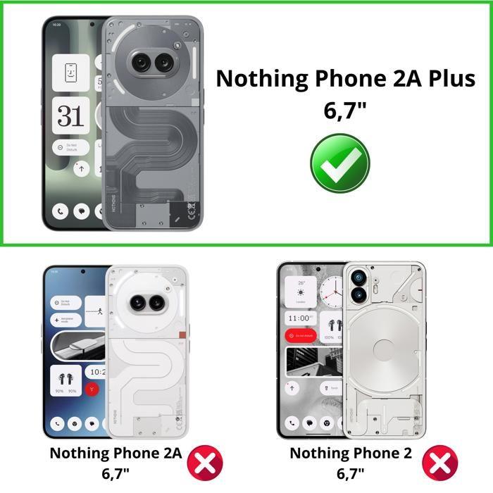 Verre Trempé pour Nothing Phone 2A Plus [Pack 2] Film Vitre Protection Ecran Phonillico®