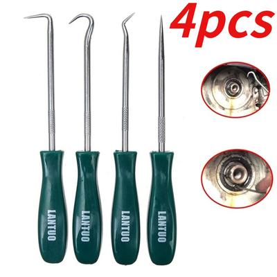 4 шт., набор отверток для сальника автомобиля, уплотнительное кольцо, съемник прокладок, крючки, инструменты, автомобильные аксессуары