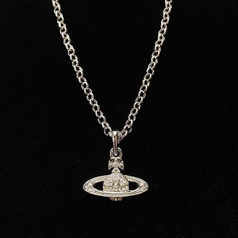 Классическое легкое роскошное ожерелье Сатурна для женщин, модное элегантное ожерелье с подвеской в ​​виде планеты Сатурн, женские украшения, подарки на день рождения