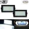 2Pcs LED Number License Plate Lamps OBC Error Free Light For BMW E38 7 Series 728i 730i 730d 740i 740d 740iL 750i 750iL 1995-2001 24SMD 2835 Auto Lamp