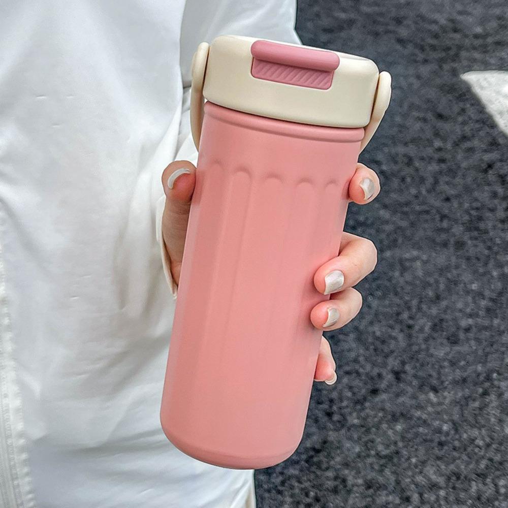 Термос из нержавеющей стали с изоляцией или охлаждением 500 мл, чашка для путешествий с трубочкой, для офиса