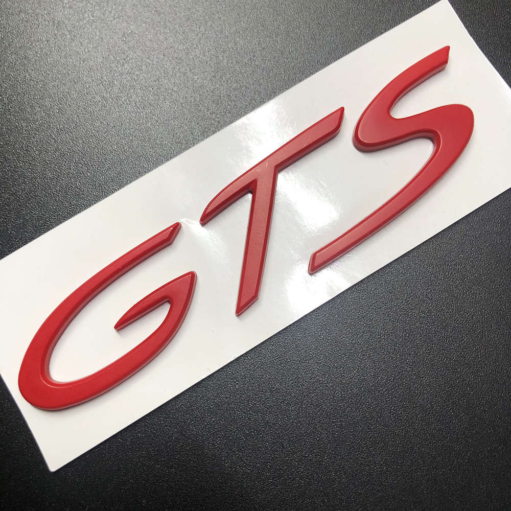 Cayears GTS GT1234 RS Пластик ABS Наклейка Значок Декали Гоночная Эмблема Подходит После 2012 Для Porsche Авто Автомобиль Кузов Задняя Крышка Багажника