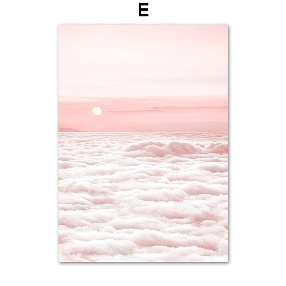 Облако, тюльпан, ветряная мельница, цветок, озеро, одуванчик, тростниковая птица, настенная живопись, холст, картина, скандинавский постер, Декор, фотографии для гостиной