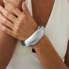 IngeSight.Z 3 Стиля Панк Золотой Цвет Гладкий Широкий Браслет Женский Креативный Гипербола Круглый Геометрический Браслет Стимпанк Украшения Подарок