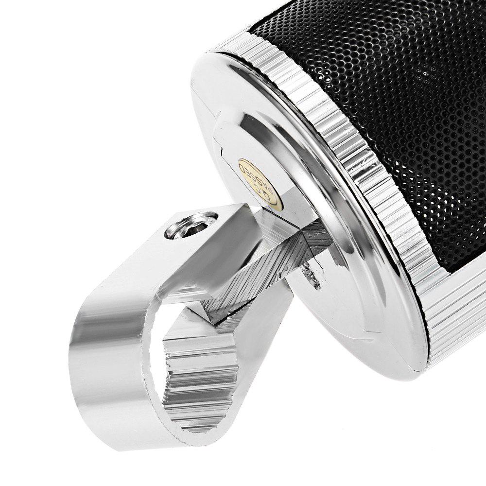 Руль мотоцикла, MP3-плеер, динамик, Bluetooth, музыка, FM-радио, водонепроницаемый регулируемый кронштейн, аудио стерео, 12 В для мотоцикла