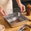 Air Fryer Rack Stainless Steel Grilling Rack Anti-Rust Reusable Baking Trays for Airfryer Oven Home Kitchen Gadgets