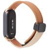 Для Xiaomi Smart Band 9/8 складной магнитный черный ремешок для часов из микрофибры с пряжкой