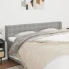 VidaXL Headboard with Ears Light Grey 183x16x78-88 Cm Fabric3119216