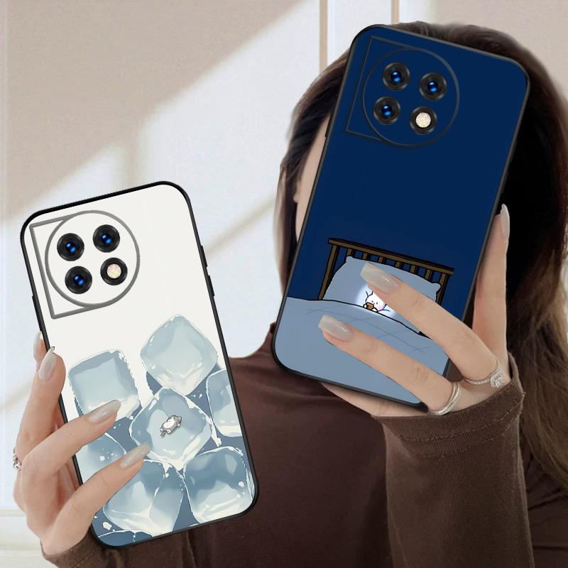 Мультяшный Ледяной Кот Для OnePlus 8 9 11 12 13 10 Pro 9RT 8T 12R Ace 3 5 2V Nord CE 2 4 Lite N20 SE 30 N200 силиконовый мягкий чехол для телефона