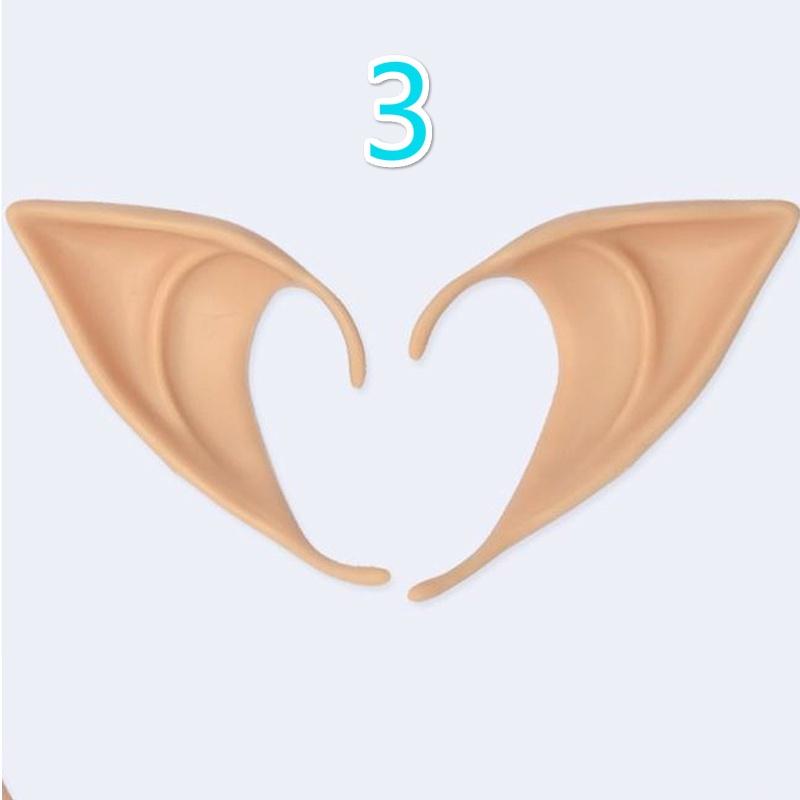 Уши феи, аксессуары для косплея, латексные аксессуары для Хэллоуина, вечеринки, аниме, мультяшные остроконечные протезы, реквизит