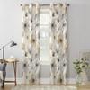 Акварельные ботанические цветы текстура оконная занавеска гостиная роскошный ламбрекен занавеска для спальни домашний декор кухни занавеска
