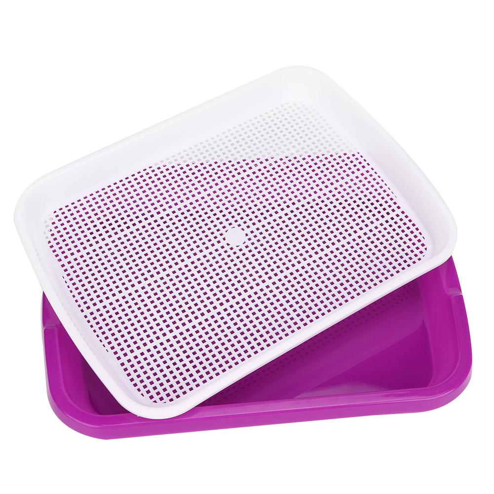 2 шт. двухслойный гидропонный лоток для проращивания семян цветочных растений, поддон для рассады, горшок для рассады