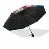 1pc Sonic, Mario, Pikachu & Friends: Auto-Open Umbrella, Portable 3-Fold Design with 8-Bone Iron Frame, Outdoor for Fans, Travelers, Everyday Use, Per