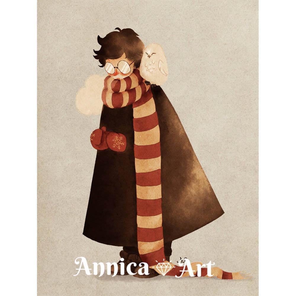 Harry Potter Cartoon Mosaic Art Stitch 5d Diamond Painting Magic School Canvas Creation Puzzle Artificial New 2026 Couples