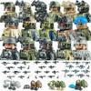 City Police SWAT Commando Figures Building Blocks US Russia Airborne Troops Israel Army Soldiers Military Weapons Bricks Toys