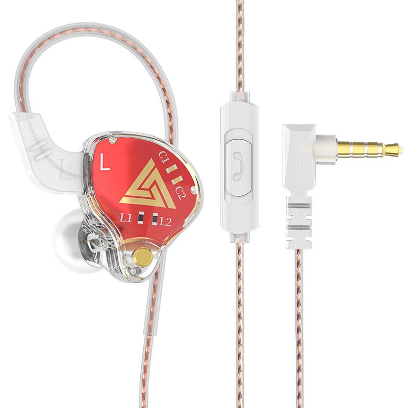 Оригинальные наушники QKZ AK6 Copper Driver HiFi, проводные, спортивные, с басами, стереогарнитура, музыкальные наушники-вкладыши 3,5 мм с микрофоном