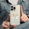 Тонкий чехол для телефона iPhone 16E 17E 15 Plus 14 13 12 11 Pro Max 16 17 Air Легкий корпус Элегантный белый чехол с бантом
